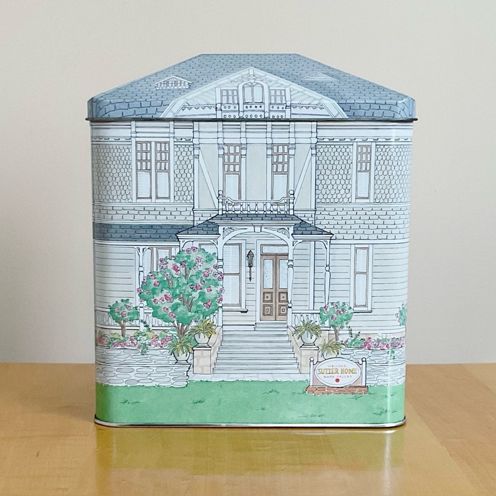 Vintage 1991 Sutter Home Napa Valley House Tin UK Wine Collectible